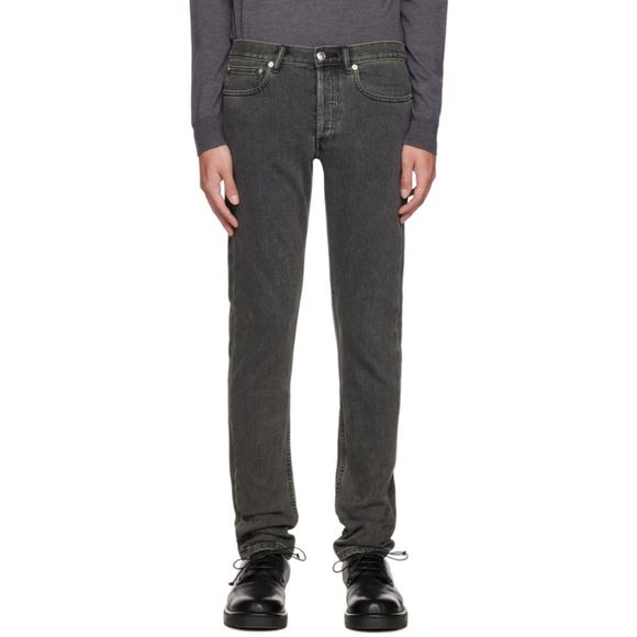 A.P.C. Men's Grey Petit New Standard Jean Droit Etroit Size 30